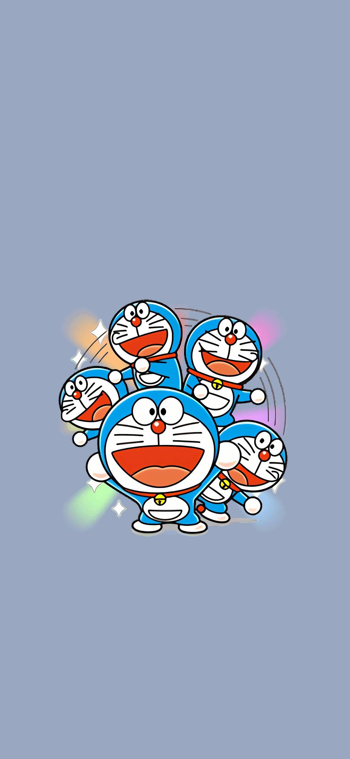 手机壁纸机器猫绘画壁纸预览
