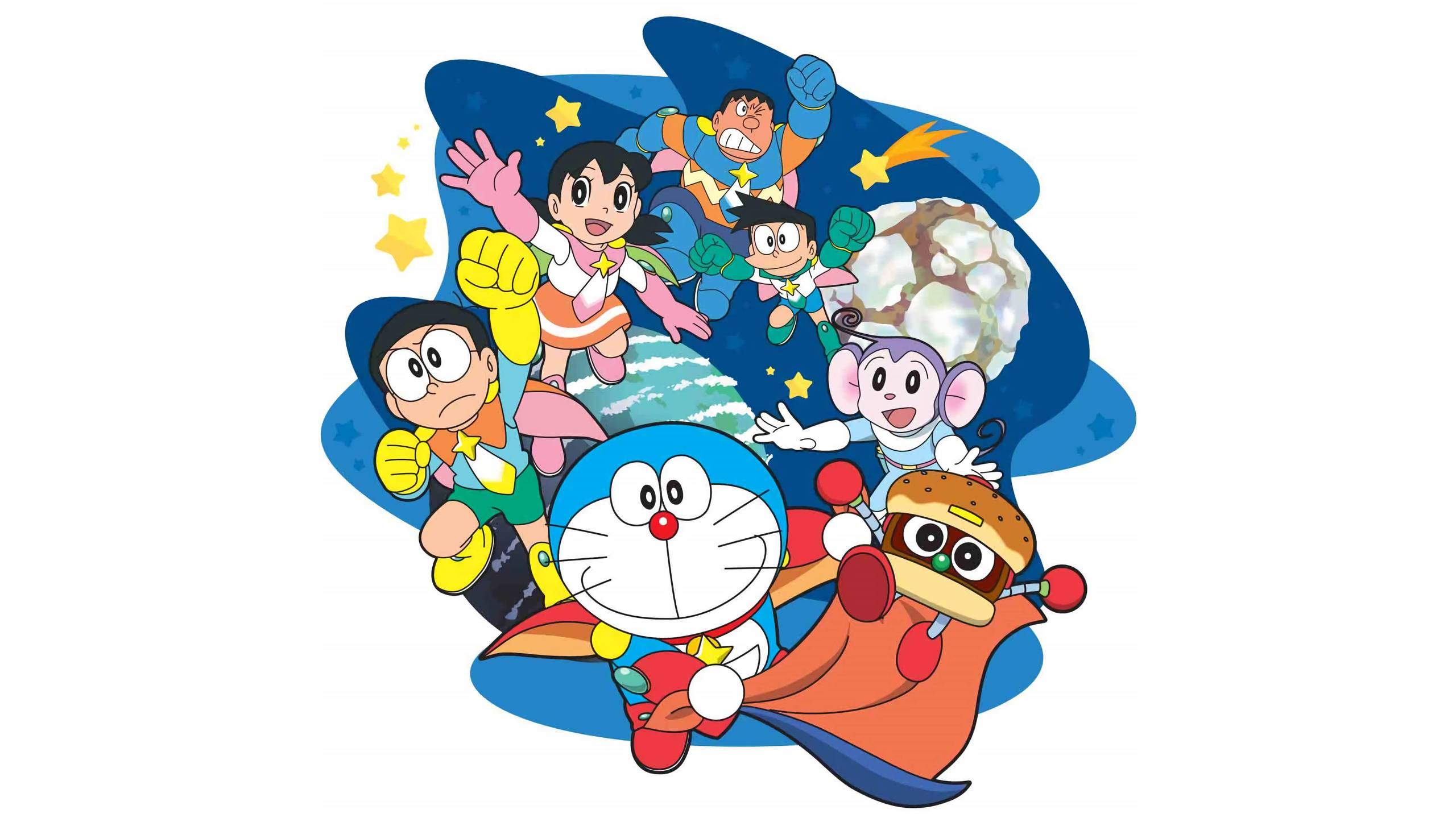 哆啦a梦电脑壁纸夜空壁纸预览