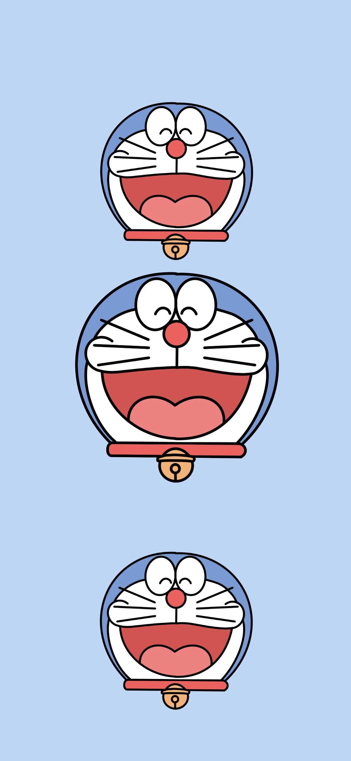 手机壁纸白底机器猫壁纸预览